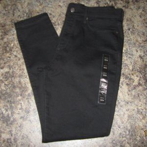 Women's Banana Republic Black Skinny Jeans Stretch Size 32-34/14 NWT-$79.50